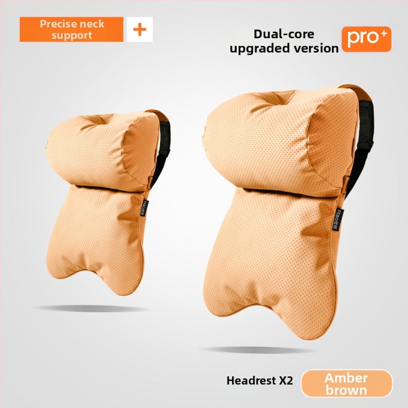 Whale jastuk za vrat auta – vanjski materijal yacht suede, punjenje od oblaka pamuka, minimalistički dizajn, univerzalno za sva automobilska sjedala