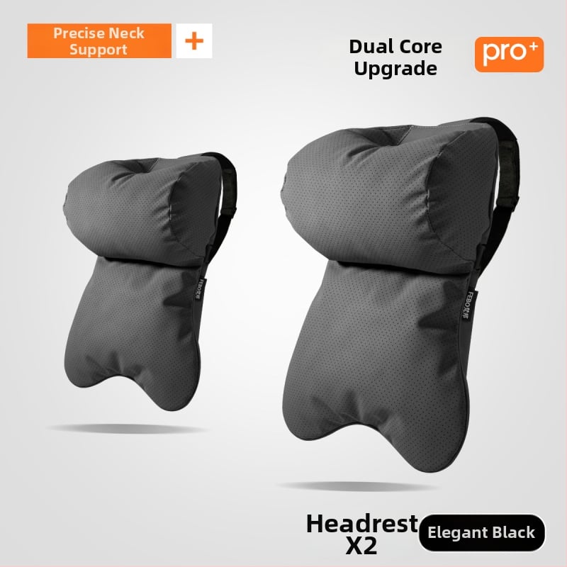 Whale jastuk za vrat auta – vanjski materijal yacht suede, punjenje od oblaka pamuka, minimalistički dizajn, univerzalno za sva automobilska sjedala