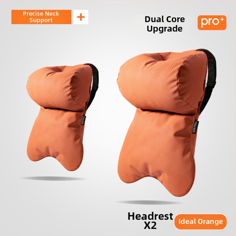 Whale jastuk za vrat auta – vanjski materijal yacht suede, punjenje od oblaka pamuka, minimalistički dizajn, univerzalno za sva automobilska sjedala