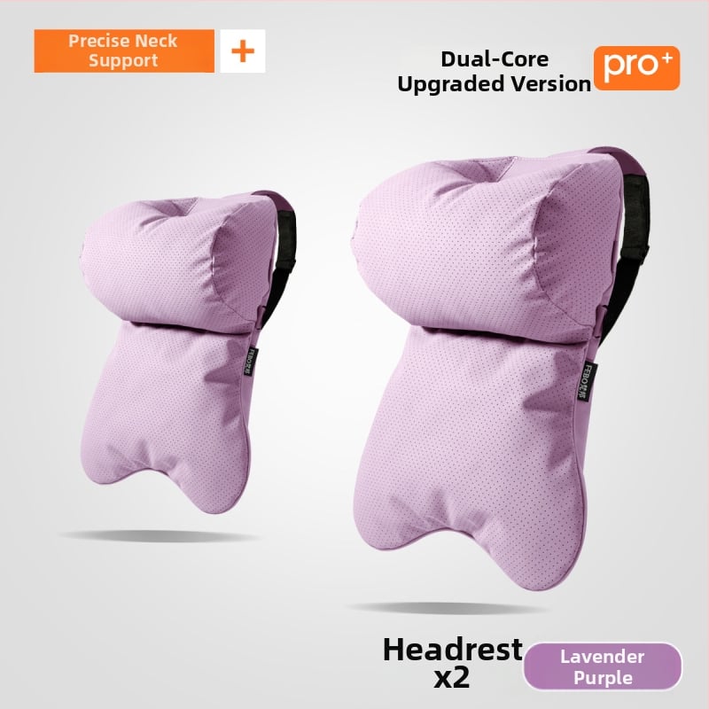 Whale jastuk za vrat auta – vanjski materijal yacht suede, punjenje od oblaka pamuka, minimalistički dizajn, univerzalno za sva automobilska sjedala