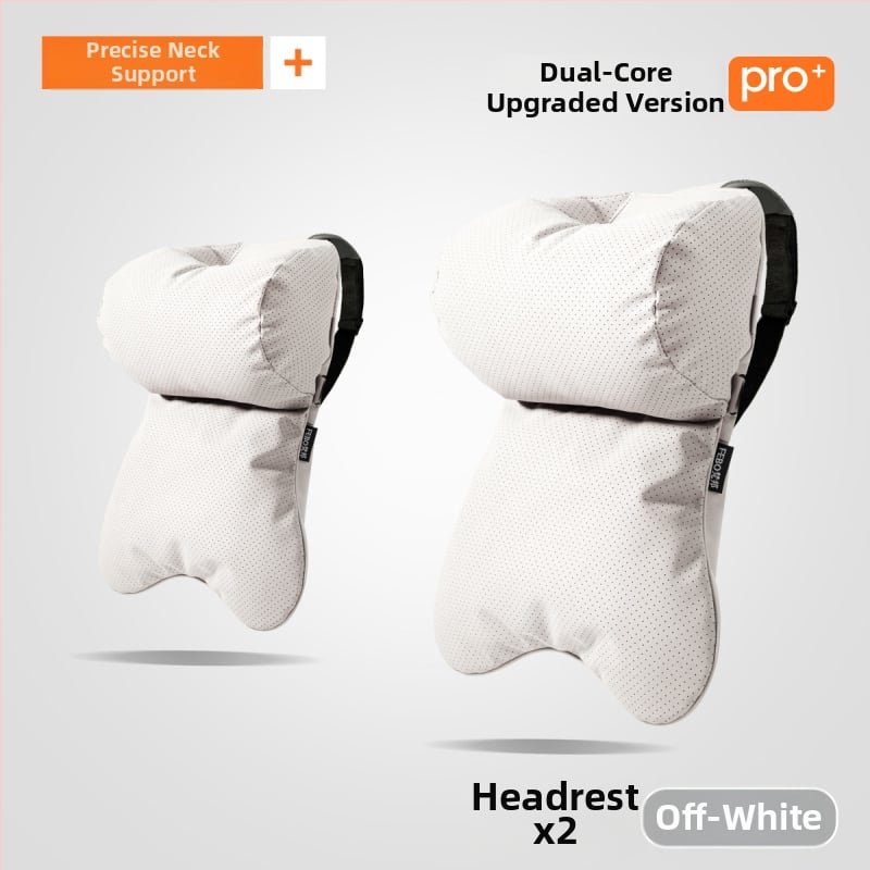 Whale jastuk za vrat auta – vanjski materijal yacht suede, punjenje od oblaka pamuka, minimalistički dizajn, univerzalno za sva automobilska sjedala