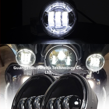 Mlhové svetlo pre Harley‑Davidson, hliníkové telo, PC kryt, 12V, 30W, IP67, životnosť 30000 h