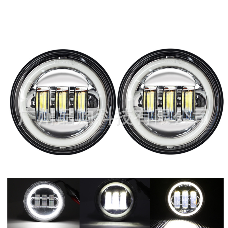 Miglās gaismas lukturis Harley-Davidson, alumīnija korpuss, PC lēca, 12V, 30W, IP67, darbības ilgums 30000 h