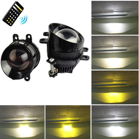 LED svjetla za maglu s dvostrukim snopom 55W/65W, 12V, 60000 lm, aluminijsko kućište, vijek trajanja 50000 h