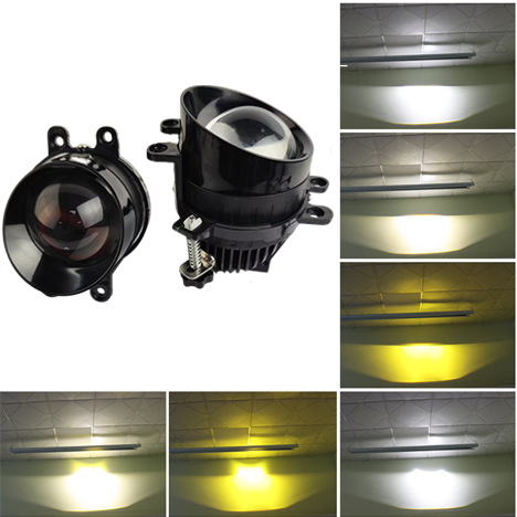 LED svjetla za maglu s dvostrukim snopom 55W/65W, 12V, 60000 lm, aluminijsko kućište, vijek trajanja 50000 h