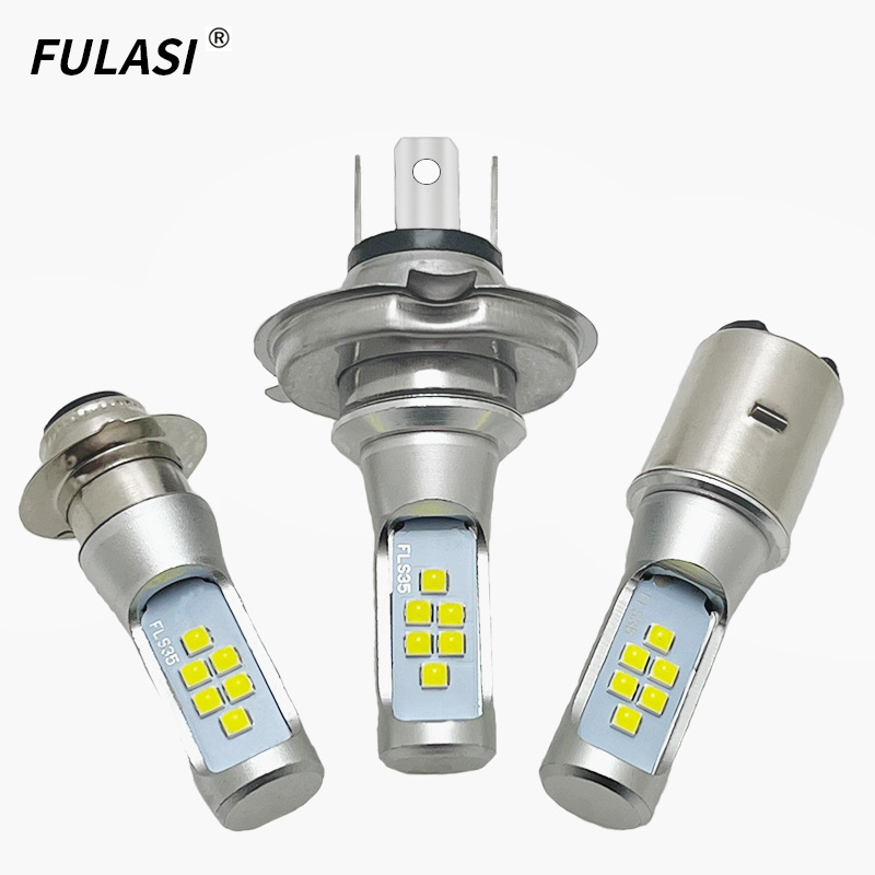 LED svjetla za motocikl, model H6(P15D)/BA20D/H4, 12W, AC/DC 10-60V, 800-1000LM