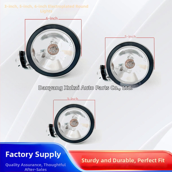 LED svetlo do hmly pre terénne vozidlá (elektroplátovaný kruhový dizajn, ABS materiál, XK značka, prispôsobiteľné)