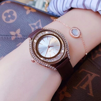 Shigaodi Ženski Quartz Sat, Okruglog Cifer, Kožni Remen, Legirani Korpus, Vodootporan 30m, Japanski Mehanizam