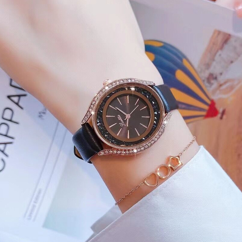 Shigaodi Ženski Quartz Sat, Okruglog Cifer, Kožni Remen, Legirani Korpus, Vodootporan 30m, Japanski Mehanizam