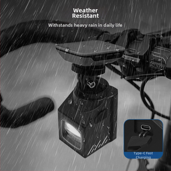 Silver Horse priekinis dvira žibintas naktiniam važiavimui — aukštas ryškumas, montavimas po vairo, suderinama su kelių ir kalnų dviračiais