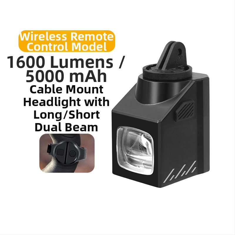 Silver Horse priekinis dvira žibintas naktiniam važiavimui — aukštas ryškumas, montavimas po vairo, suderinama su kelių ir kalnų dviračiais