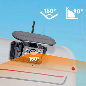 Kamera za vozilo za kamion s prednjim i stražnjim pogledom, 12–24V, 1024×600 AHD, 135° kut pogleda, ABS kućište