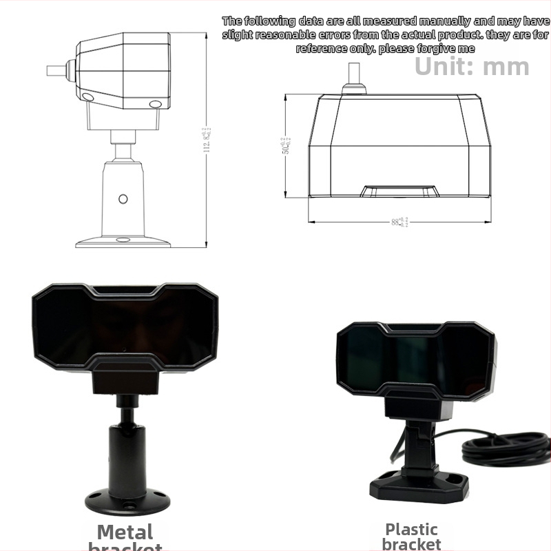 RW-CAM-DSM Vozidlová kamera na monitorovanie vodiča s AHD 1080p, 12V, nastaviteľný uhol 180°, vhodné pre školské autobusy, nákladné a osobné vozidlá
