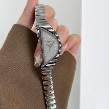 Dámske quartz hodinky s náramkom, nepravidelný ciferník, 20x40 mm ciferník, 8 mm hrúbka, GEDI pohon, vodotesnosť 30 m