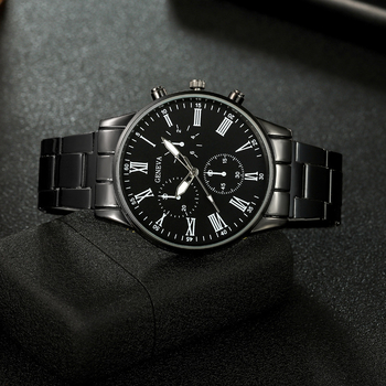 Muški poslovni kvarcni sat, model 3117, mehanizam 618, kućište i remen od legure