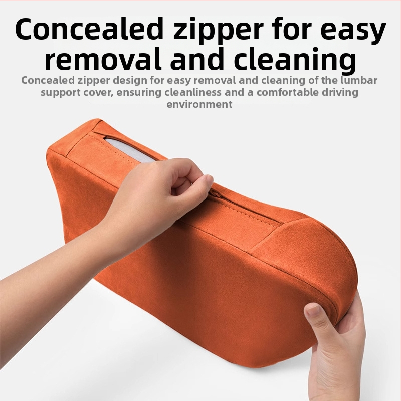 Automobiļa jostas atbalsta spilvens ar atmiņas putām, zamšīna pārvalks, piemērots Ideal modelim, vienkāršs dizains, visu sezonu lietošanai