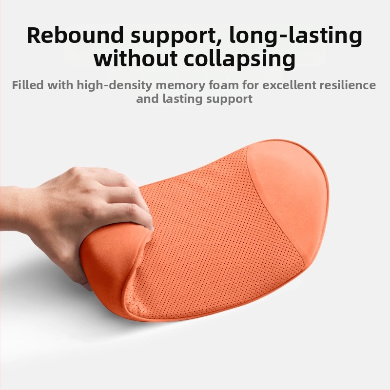 Automašīnas jostas atbalsta spilvens ar atmiņas putām, zamšēta pārklājuma, vienkāršs stils, visu sezonu lietošanai, saderīgs ar Ideal automobiļiem