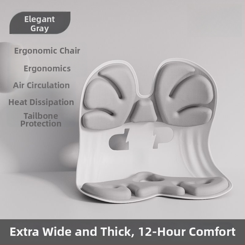 Kancelárska vankúš na sedenie z pamäťovej peny, ergonomický dizajn, moderný minimalistický štýl