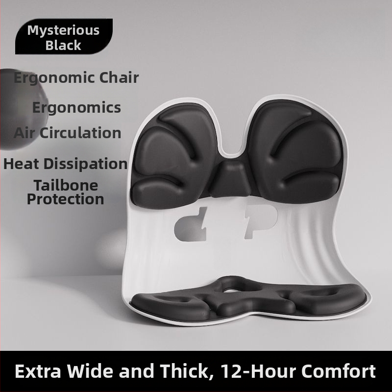Kancelárska vankúš na sedenie z pamäťovej peny, ergonomický dizajn, moderný minimalistický štýl