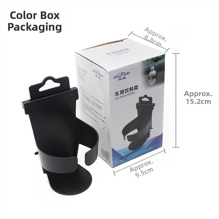Automašīnas aizmugurējā sēdekļa dzērienu turētājs plaisā starp durvīm un logu, termoskrūzes turētājs, sānu atvilktne un uzglabāšana — Materiāls: ABS+PP; Modelis: SD-1018; Piemērots aizmugurējam sēdeklim; Personalizācija: Jā; Zīmols: Shunwei