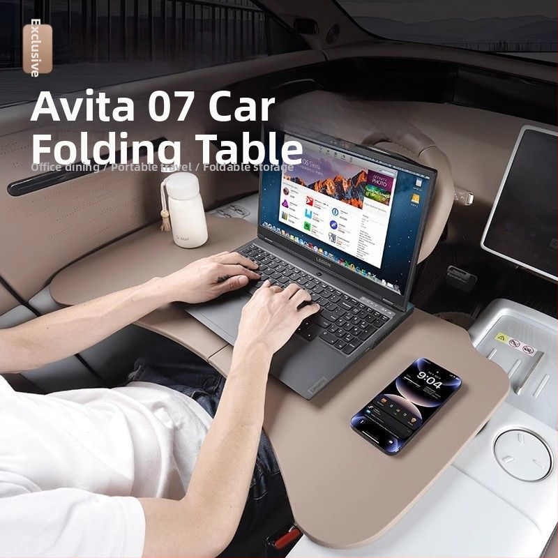 Predný radový zložený stolík pre auto Avita 07 séria, jedálenský stolík pre spolujazdca, kompatibilný s Tesla