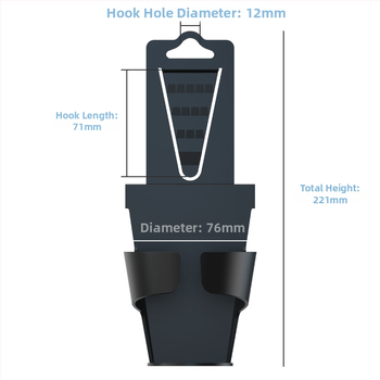 Autoistme tagumise seljatoe joogihoidik SD-1018, ABS/PP, sobib istme tagaküljele, kohandatav