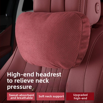 Automobilski jastuk za naslon za glavu i lumbalni jastučić – vanjski materijal: drvene perle, punilo: poliester, universalna kompatibilnost, sve sezone