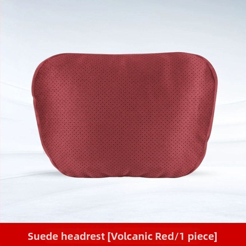 Automobilski jastuk za naslon za glavu i lumbalni jastučić – vanjski materijal: drvene perle, punilo: poliester, universalna kompatibilnost, sve sezone