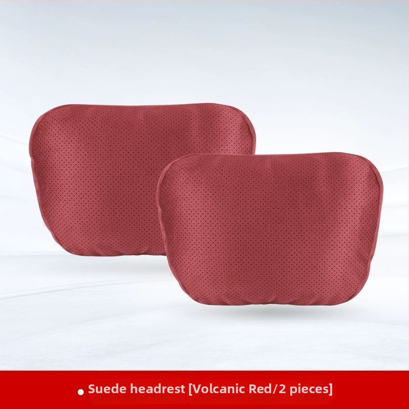 Automobilski jastuk za naslon za glavu i lumbalni jastučić – vanjski materijal: drvene perle, punilo: poliester, universalna kompatibilnost, sve sezone