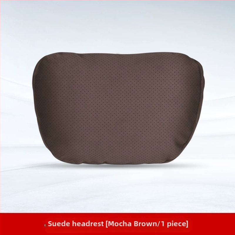 Automobilski jastuk za naslon za glavu i lumbalni jastučić – vanjski materijal: drvene perle, punilo: poliester, universalna kompatibilnost, sve sezone