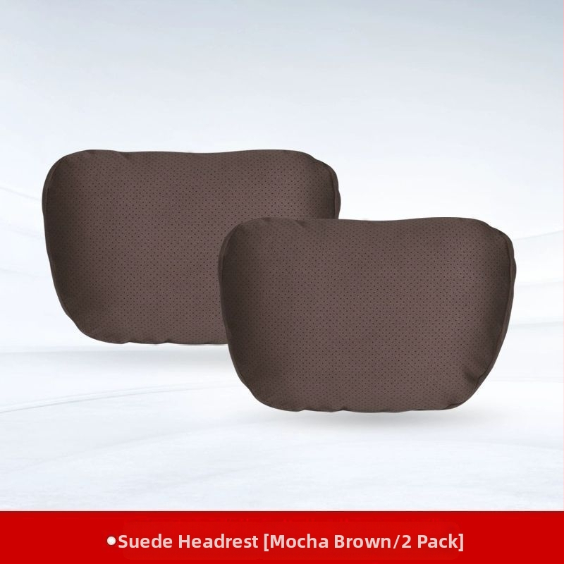 Automobilski jastuk za naslon za glavu i lumbalni jastučić – vanjski materijal: drvene perle, punilo: poliester, universalna kompatibilnost, sve sezone