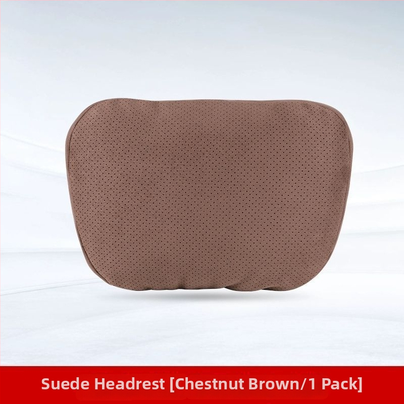 Automobilski jastuk za naslon za glavu i lumbalni jastučić – vanjski materijal: drvene perle, punilo: poliester, universalna kompatibilnost, sve sezone