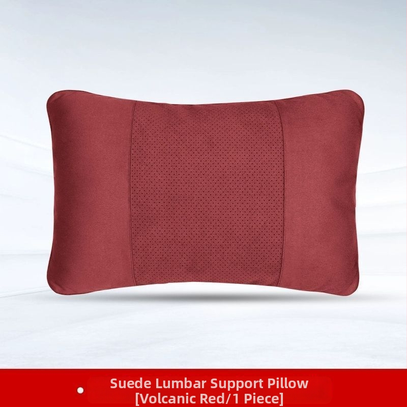 Automobilski jastuk za naslon za glavu i lumbalni jastučić – vanjski materijal: drvene perle, punilo: poliester, universalna kompatibilnost, sve sezone