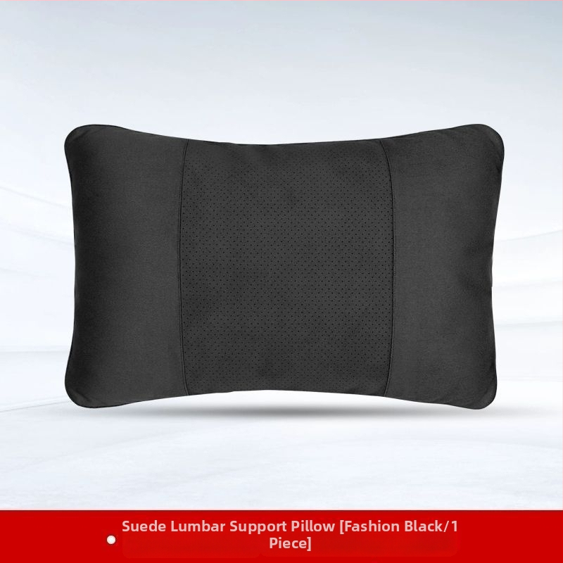 Automobilski jastuk za naslon za glavu i lumbalni jastučić – vanjski materijal: drvene perle, punilo: poliester, universalna kompatibilnost, sve sezone