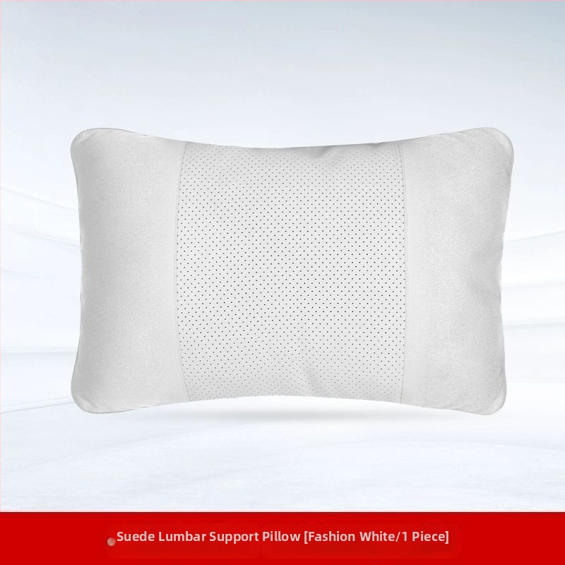 Automobilski jastuk za naslon za glavu i lumbalni jastučić – vanjski materijal: drvene perle, punilo: poliester, universalna kompatibilnost, sve sezone