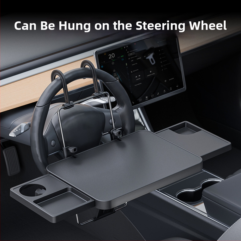 Automobilio stalas / valgomojo stalas automobilyje (plastiko; snap-in tvirtinimas; daugiafunkcinis, sulankstomas; Shunwei)