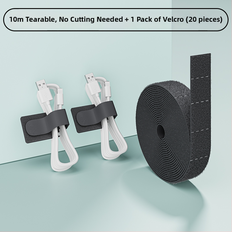 Kábel organizér s páskou Velcro — Univerzálny štýl, Materiál: Silk flower, Kategória produktu: Iné organizačné a prostriedky proti prachu