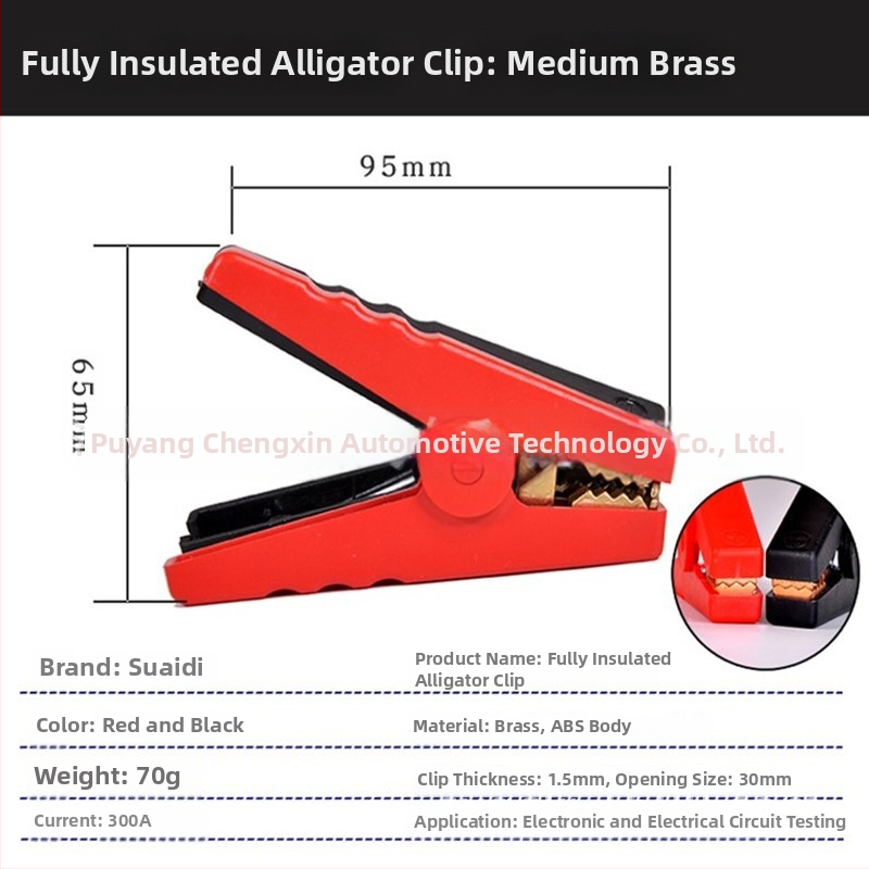 Alligator klip z čistého medi, model ryj-25, značka Quick sale Di, univerzálny nabíjací klip pre autobatérie