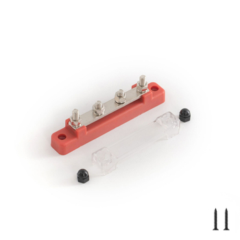 Šina za razvod M6, jednostruka, 2 priključka, 12-48V