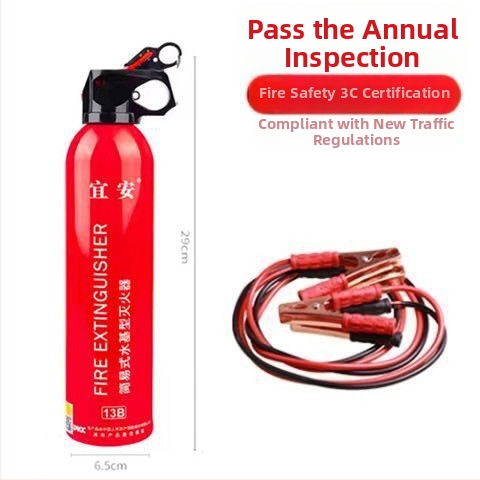 Automobiļu brīdinājuma zīme ar saliekamu atstarojošu briesmu plāksni un ugunsdzēsības komplektu