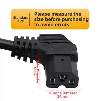 Bateriju pagarinājuma kabelis ar dubultiem sieviešu savienotājiem un biezētu tīru vara vadu