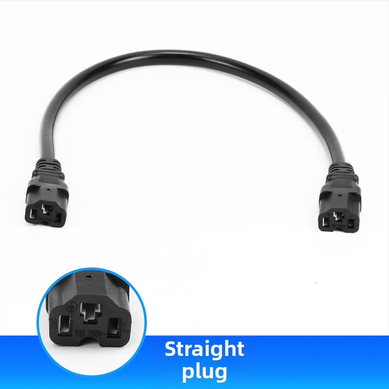 Akumulatora kabelis no tīra vara, ar dubultiem sieviešu kontaktligzdām, pagarināšanas kabelis