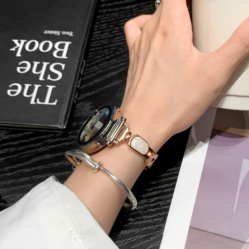 Metalni remen za Huawei GT3/GT4/GT5 s pavé dijamantom, kopča Snap