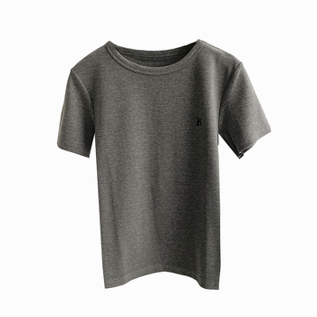 Pamukasta majica s izvezenim slovima, opuštenog kroja, okrugli izrez, 95%+ pamuka, mladenački casual stil