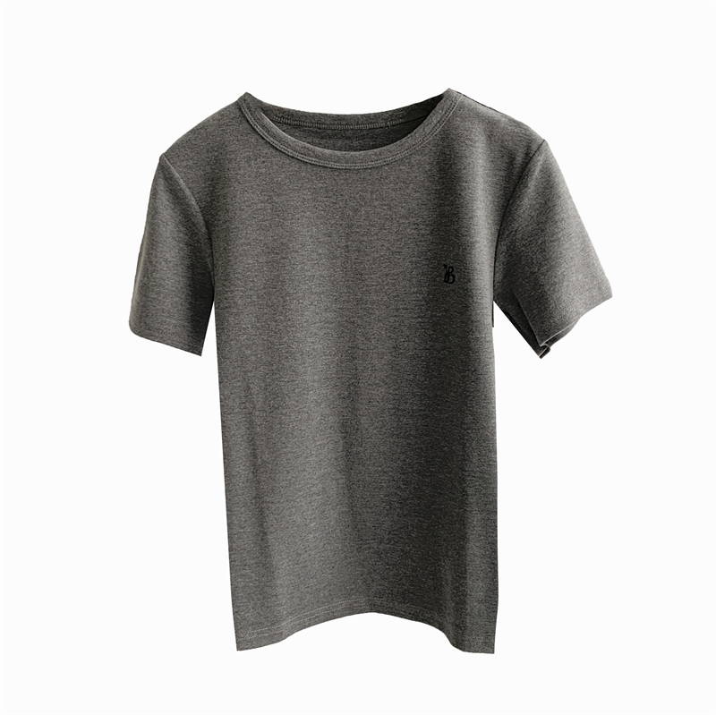Pamukasta majica s izvezenim slovima, opuštenog kroja, okrugli izrez, 95%+ pamuka, mladenački casual stil