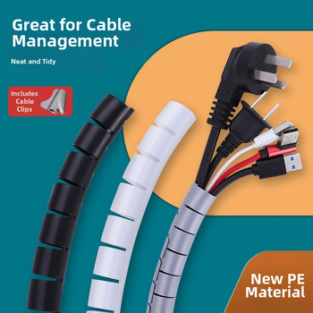 Plastikinis kabelių vyniojimo vamzdelis su apsaugine danga, kabelių suvedimui ir tvarkimui — atsparus naminiams gyvūnams