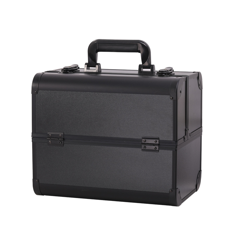 Cutie pentru instrumente de tatuaj - Cutie mare pentru machiaj cu încuietoare, ABS material, pentru uz casnic