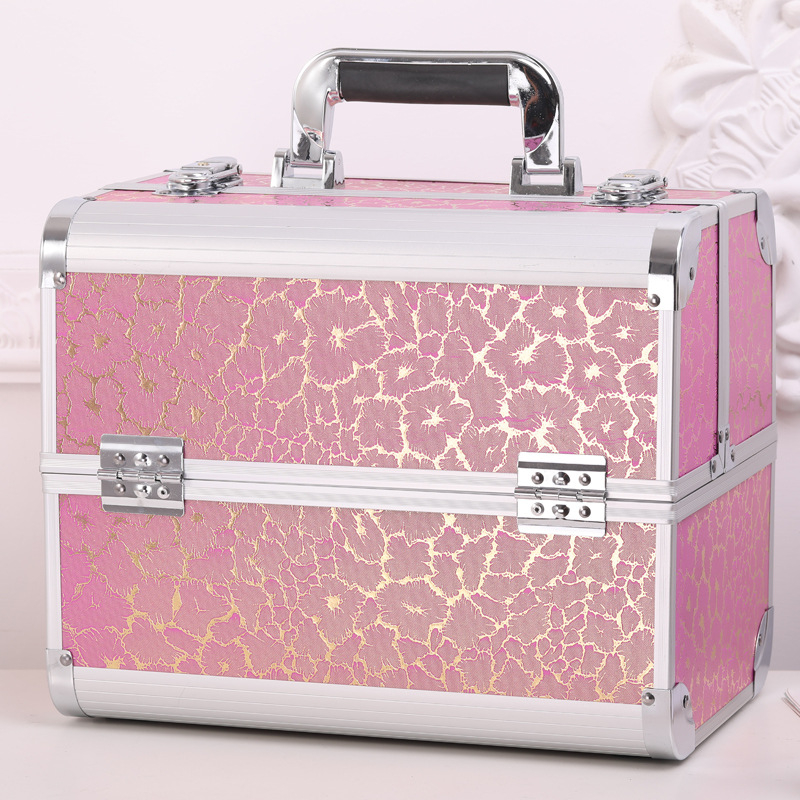 Cutie pentru instrumente de tatuaj - Cutie mare pentru machiaj cu încuietoare, ABS material, pentru uz casnic