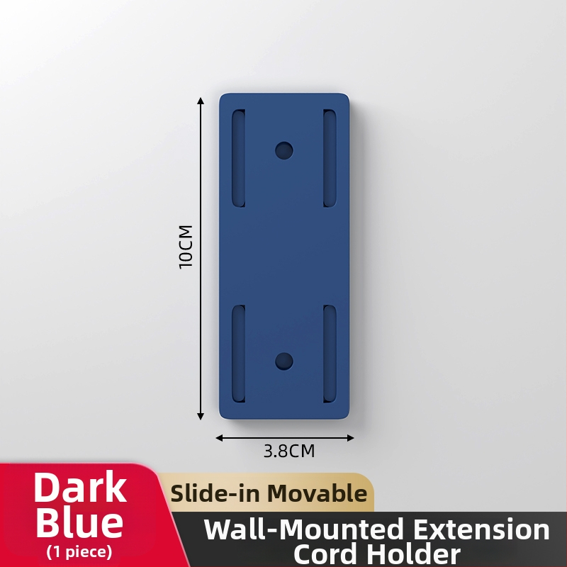 Suport de perete pentru prize și organizator de cabluri pentru routere, montaj universal, fără găuri, material: floare de mătase