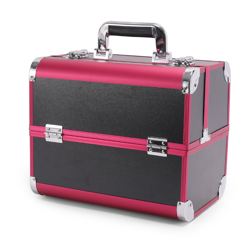 Cutie pentru unelte de tatuaj, capacitate mare, geantă de machiaj cu lacăt – pentru artiști de make-up: gene, tatuaj sprâncene, manichiură, îngrijire picioare